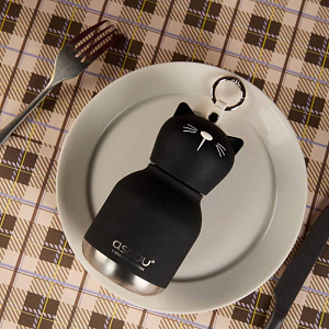 Бутылка-термос для напитков Asobu "Mini Bestie",кошка, 200 мл